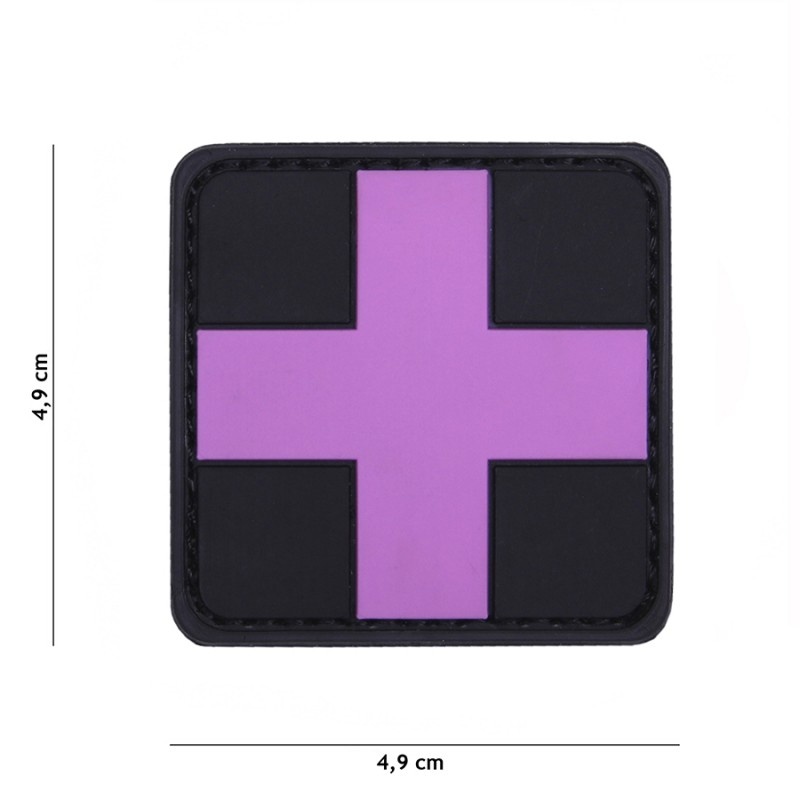 Embleem 3D PVC Cross roze