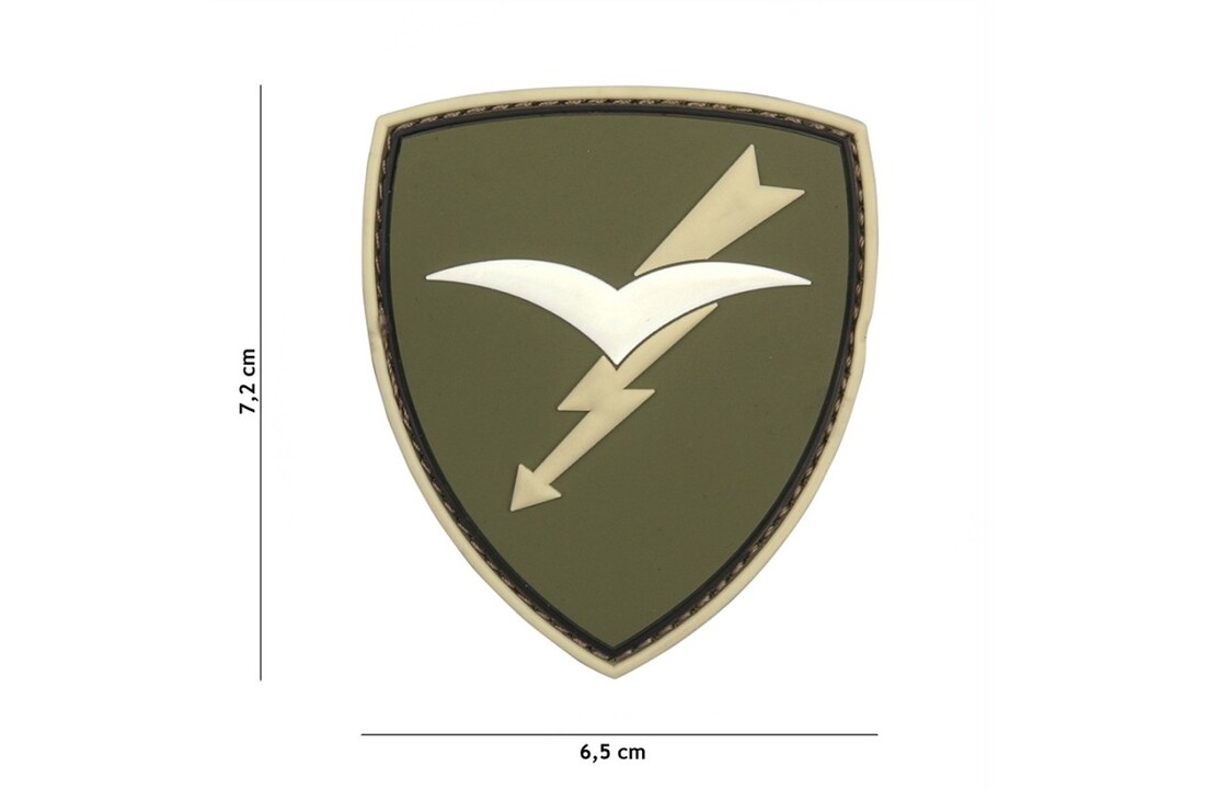 Embleem 3D PVC Paratroopers Brigade Folgore groen