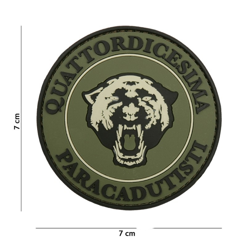 Embleem 3D PVC Paracadutisti groen