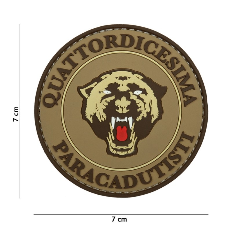 Embleem 3D PVC Paracadutisti coyote
