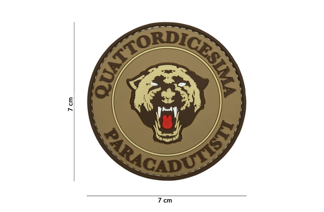 Embleem 3D PVC Paracadutisti coyote