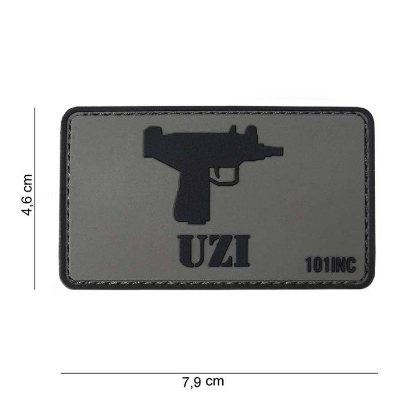 Embleem 3D PVC UZI