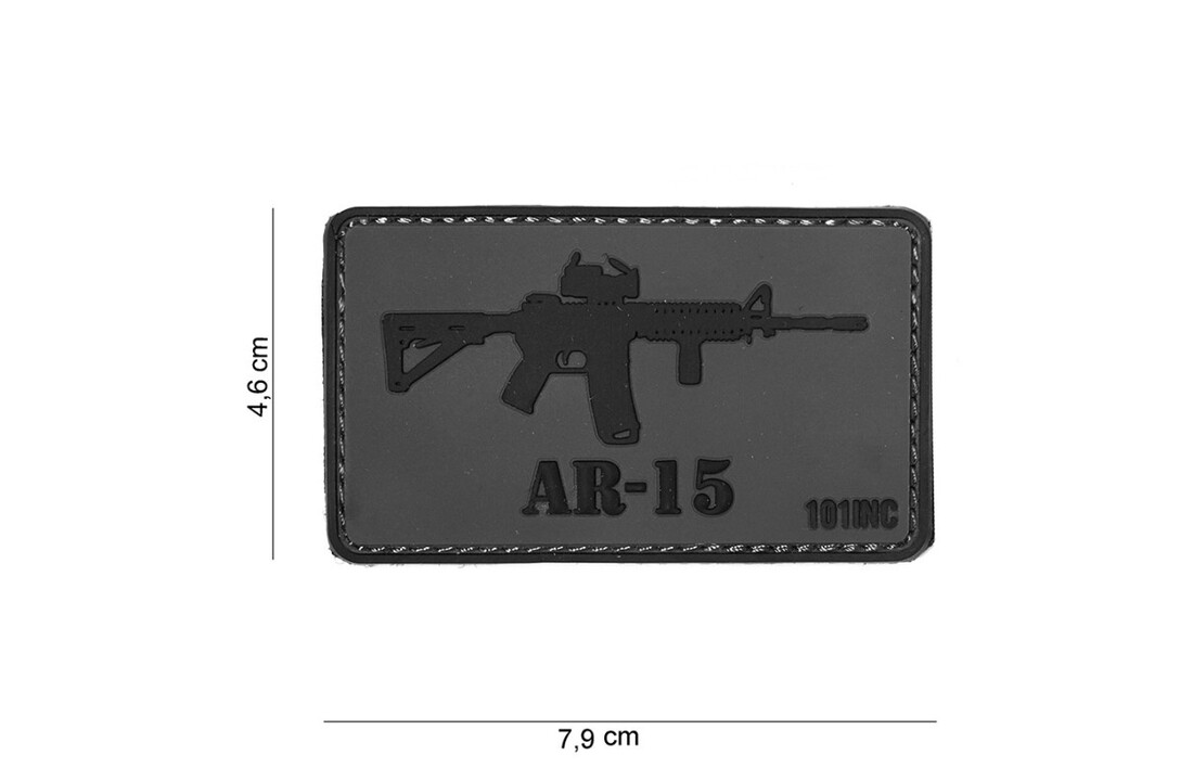 Embleem 3D PVC AR-15