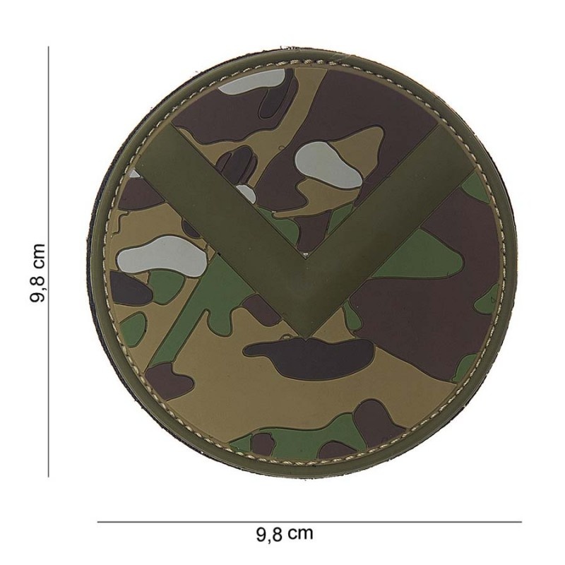 Embleem 3D PVC Spartaan schild multi