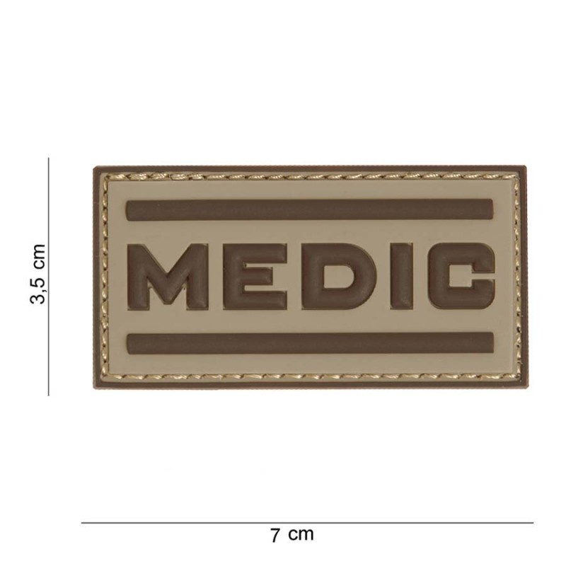 Embleem 3D PVC Medic desert