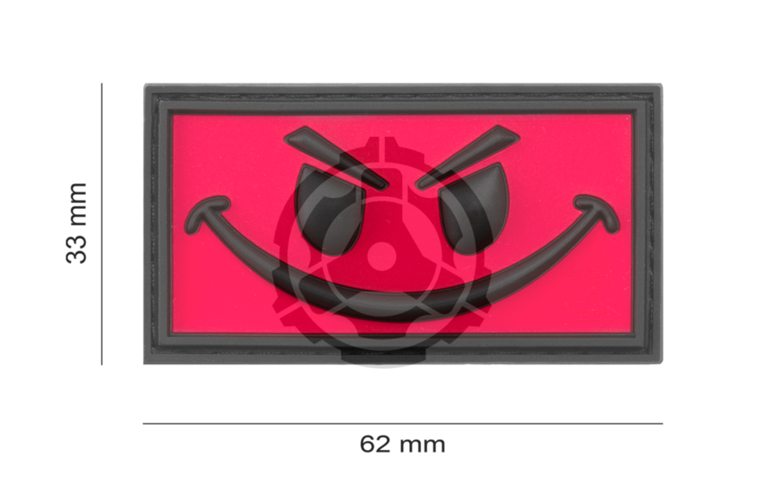 Evil Smile Rubber Patch Red