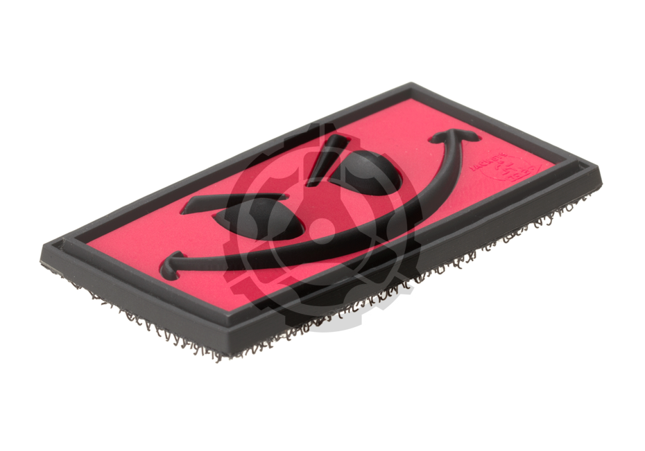 Evil Smile Rubber Patch Red