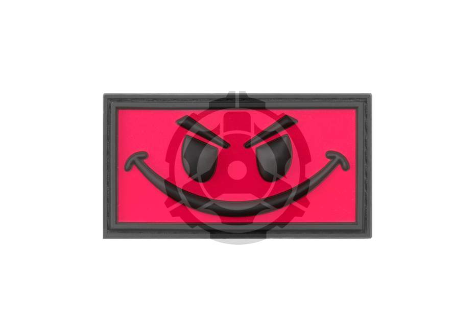 Evil Smile Rubber Patch Red