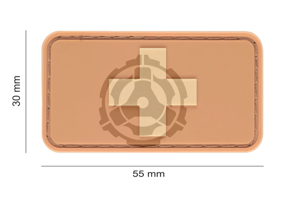 Swiss Flag Rubber Patch Desert