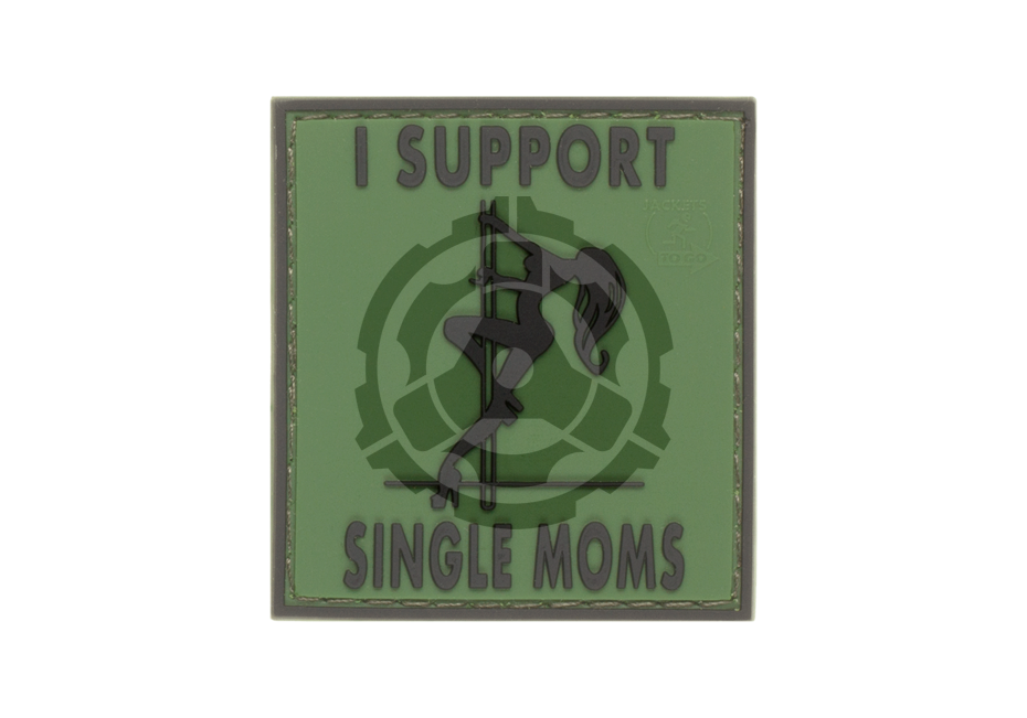 I Support Single Mums Rubber Patch Forest