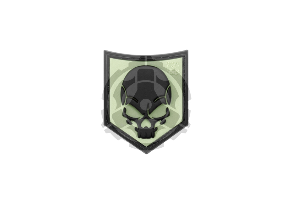 SOF Skull Rubber Patch Glow Back