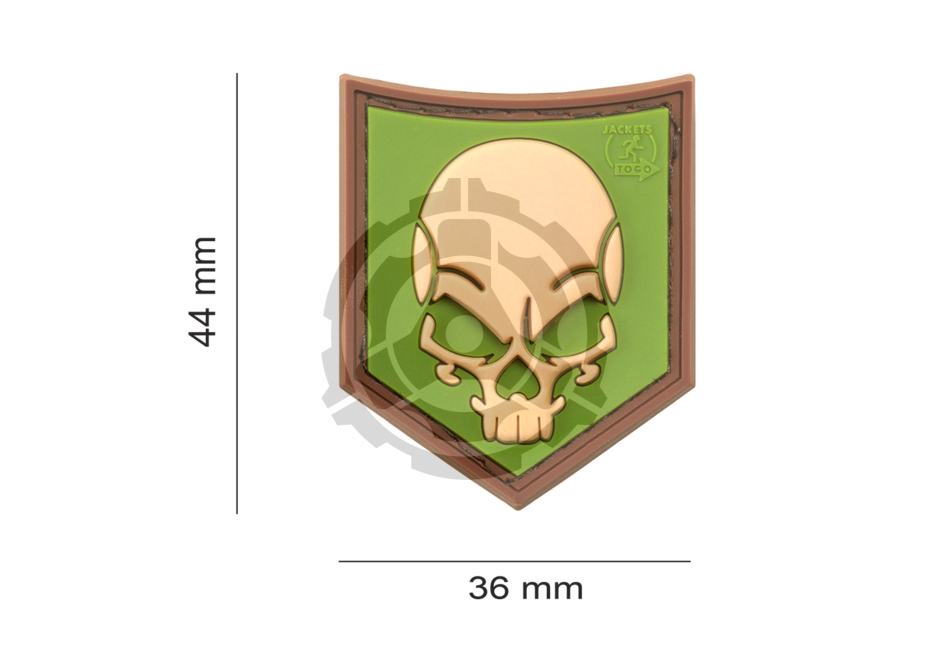 SOF Skull Rubber Patch Multicam