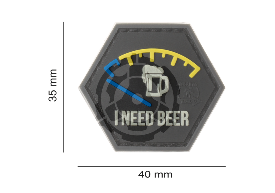 I need Beer Rubber Patch Blue