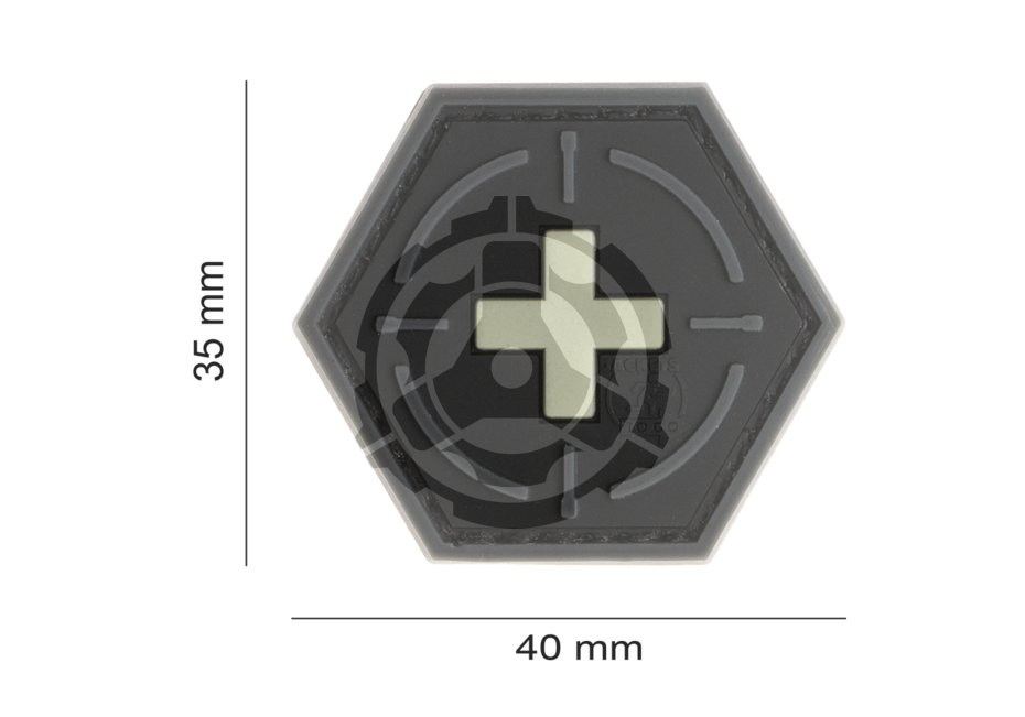 Tactical Medic Rubber Patch Glow in the Dark