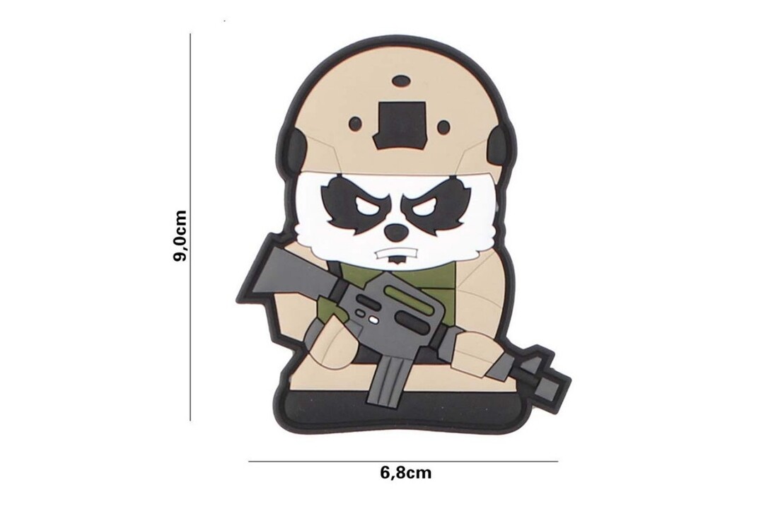 Embleem 3D PVC Tactical Panda