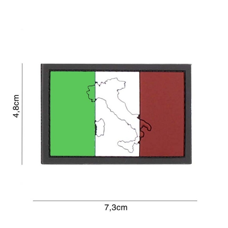 Embleem 3D PVC Italie met contour