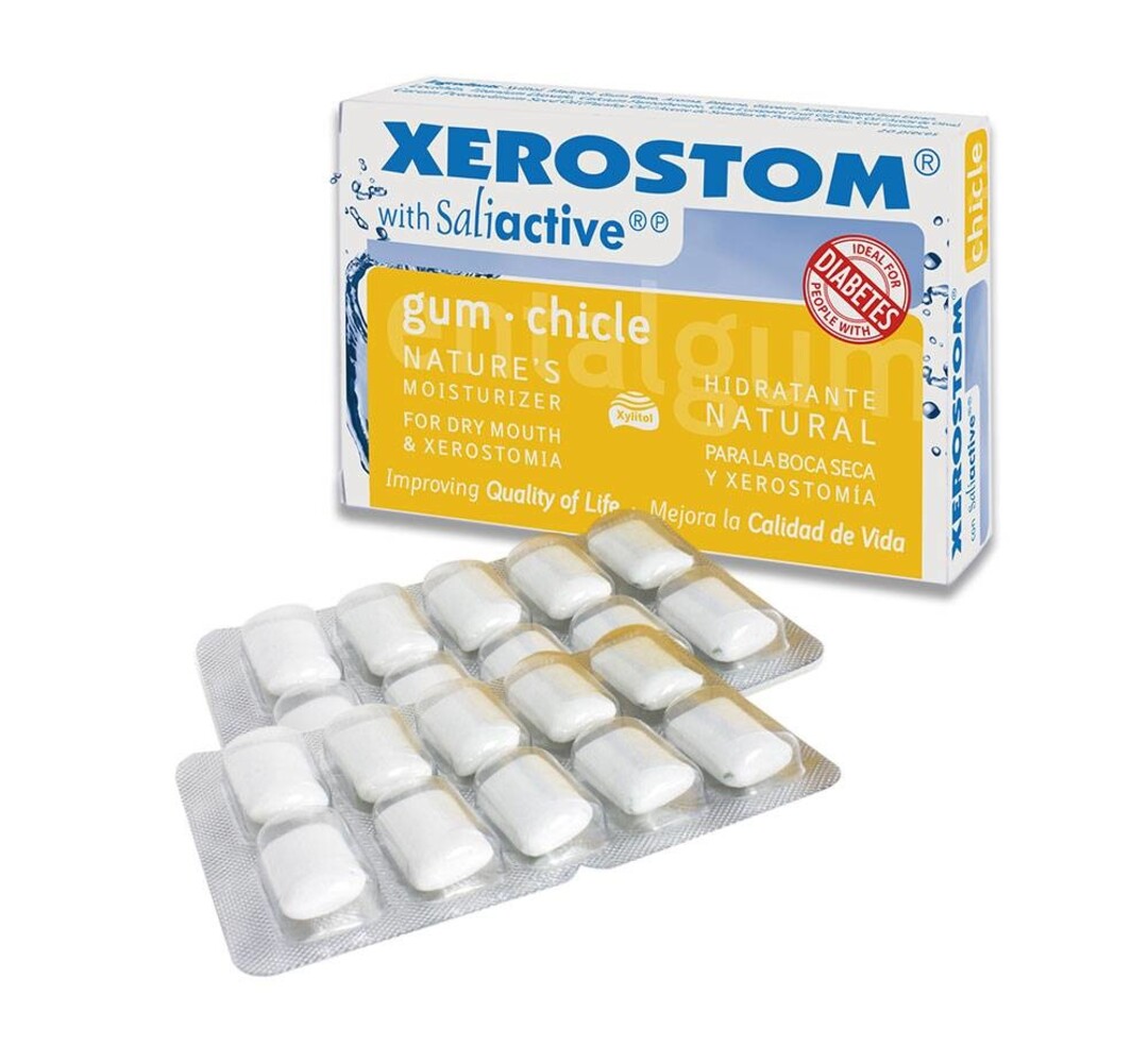 Gum - Kauwgum tegen droge mond en Xerostomie Gum - Kauwgum tegen droge mond en Xerostomie
