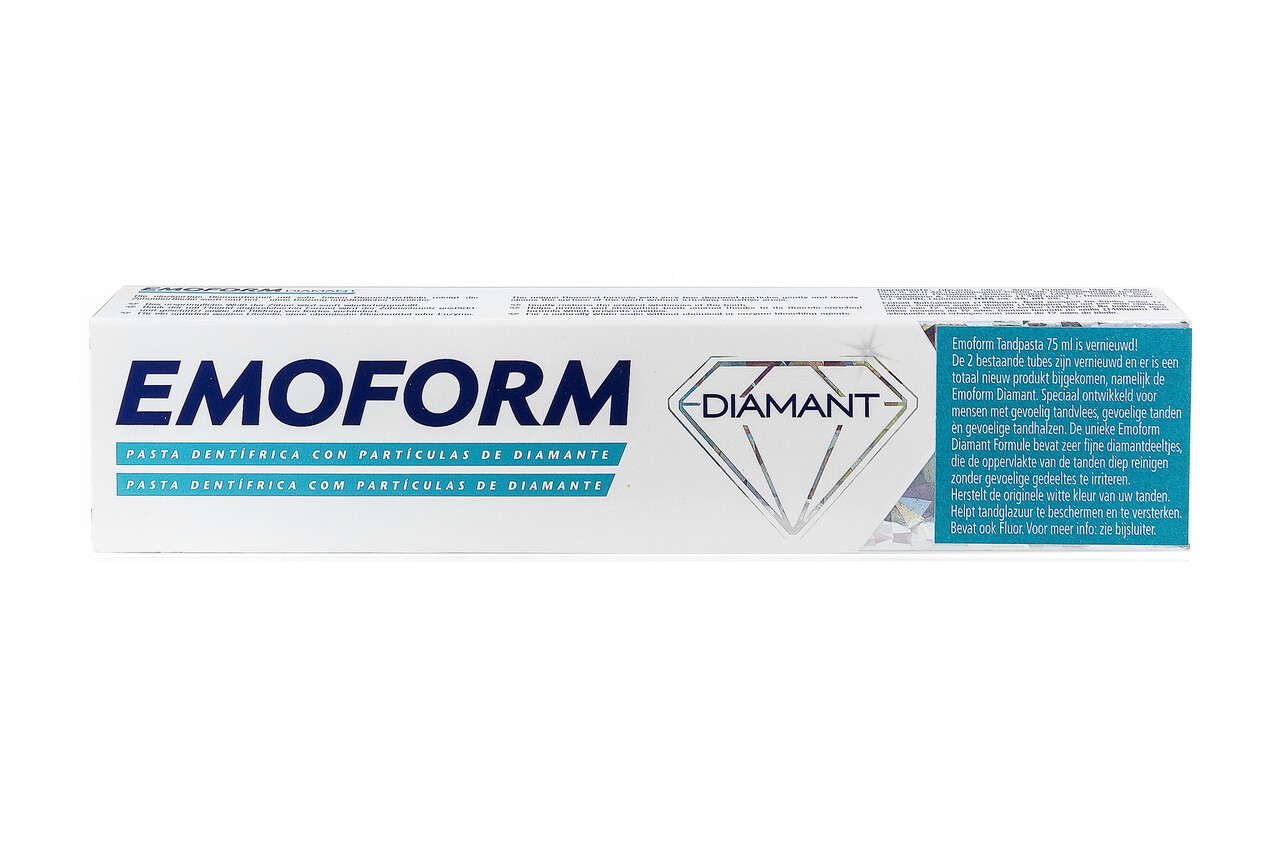 EMOFORM DIAMANT tandpasta - tube 75 ml EMOFORM DIAMANT tandpasta - tube 75 ml