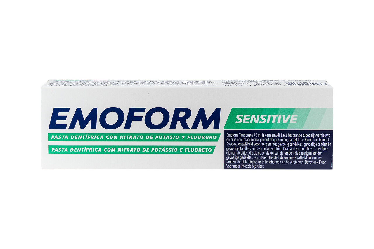 EMOFORM SENSITIVE tandpasta - tube 75 ml EMOFORM SENSITIVE tandpasta - tube 75 ml