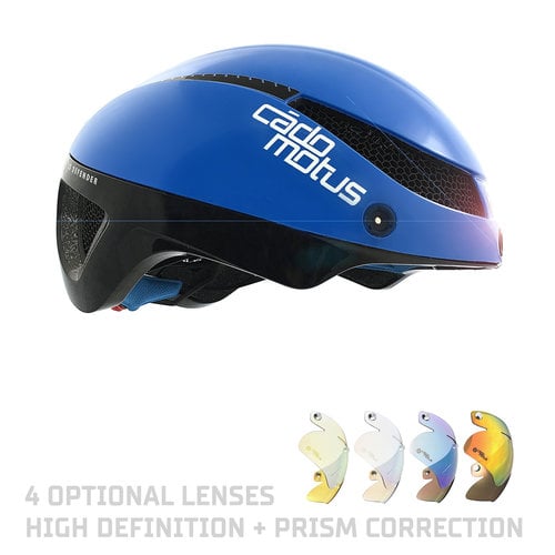 Cádomotus Omega Aero helmet for speedskating and cycling Blue