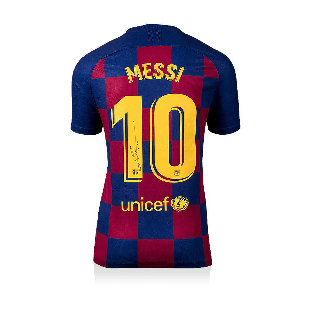 Lionel Messi signed Barcelona shirt 