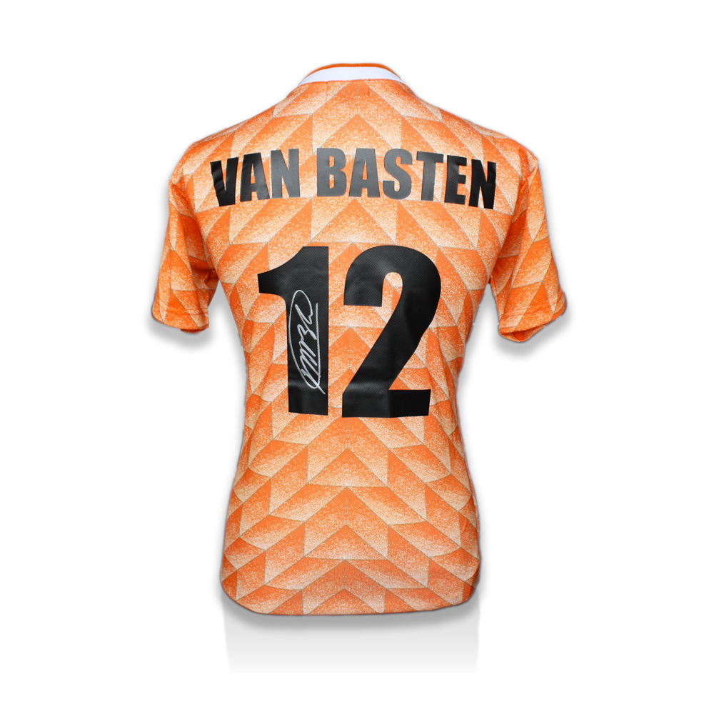 Kanon Schat Dicteren Marco van Basten signed Netherlands shirt 1988 - GOAT authentic
