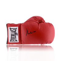 Gant boxe Everlast rouge signé par Mohamed Ali