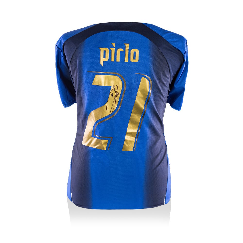 Andrea Pirlo signed Italy shirt 2006 World Cup - GOAT authentic