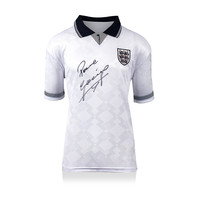 Paul Gascoigne signed England shirt 1990