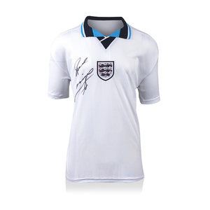 Paul Gascoigne signed England shirt 1996