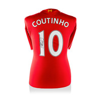 Philippe Coutinho maglia firmata Liverpool 2014-15 Philippe Coutinho maglia firmata Liverpool 2014-15