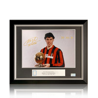 Marco van Basten signed Milan photo - framed Marco van Basten signed Milan photo - framed