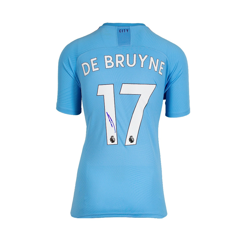 Kevin de Bruyne signed Manchester City shirt 2019-20 - GOAT authentic