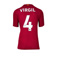 Virgil van Dijk maglia firmata Liverpool 2019-20 Virgil van Dijk maglia firmata Liverpool 2019-20
