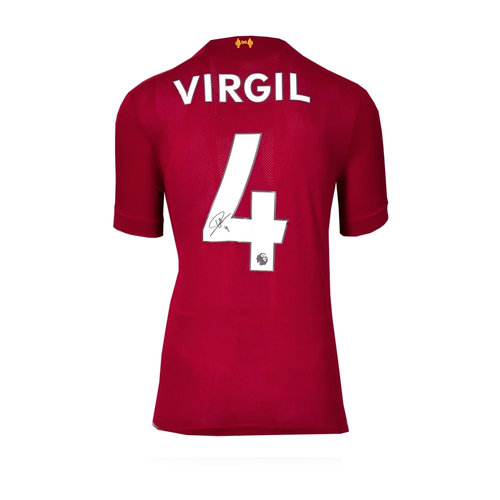 Virgil van Dijk signed Liverpool shirt 2019-20