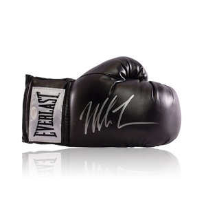 Floyd Mayweather signed boxing glove gold - GOAT authentic