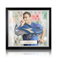 Francesco Totti signed boot Diadora - framed