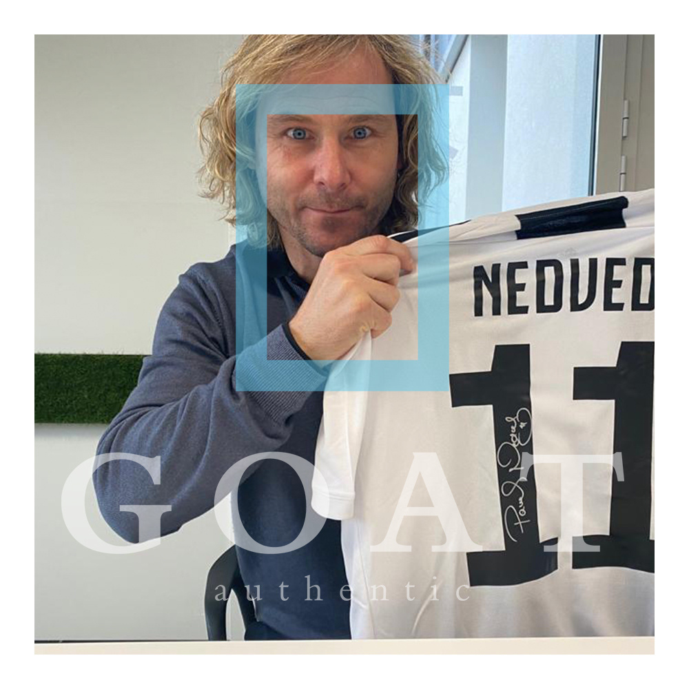 Pavel Nedved maglia firmata Juventus 2018-19 - GOAT authentic