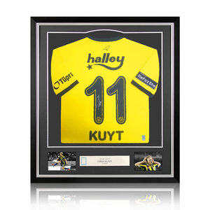 Dirk Kuyt signed Fenerbahçe shirt 2020-21 - framed