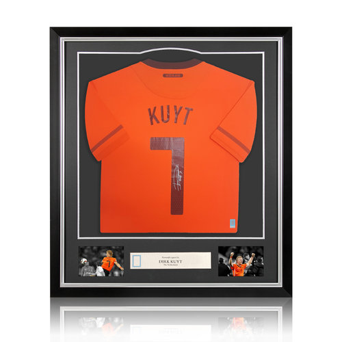 Dirk Kuyt maglia firmata Olanda 2010 - incorniciata