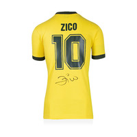 Zico signed Brazil shirt 1982