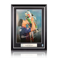 Frank Rijkaard foto firmata Ajax Finale della Champions League 1995 - incorniciata