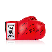 Floyd Mayweather signed boxing glove Everlast red