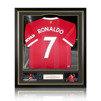 MATCH ISSUE Cristiano Ronaldo maglia autografata Manchester United 2021-22 - incorniciata