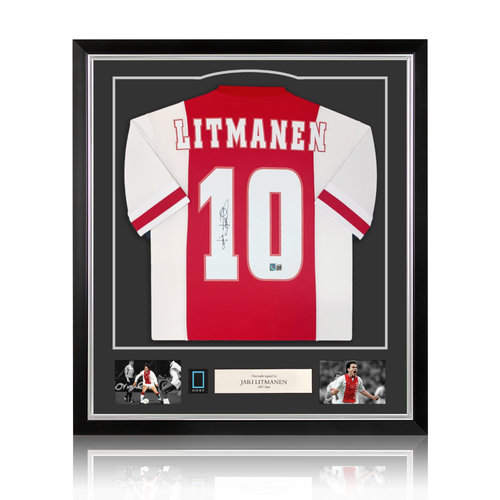 Jari Litmanen signed Ajax shirt 2020-21 - framed