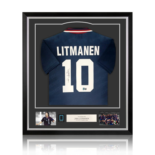 Jari Litmanen maglia autografata Ajax 1994-95 - incorniciata