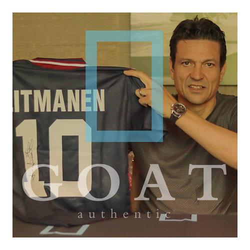 Jari Litmanen maglia autografata Ajax 1994-95 - incorniciata