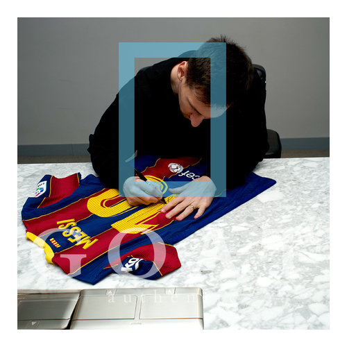 MATCH ISSUE Messi maglia autografata Barcellona 2020-21 - incorniciata