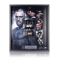 Conor McGregor guantone UFC da boxe firmato - incorniciata Conor McGregor guantone UFC da boxe firmato - incorniciata