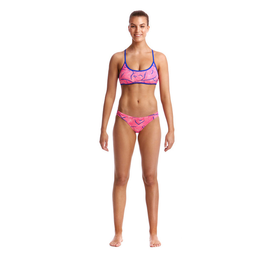 Beste Funkita Cross Back Tie bikini + shorts Rock Salt ID-97